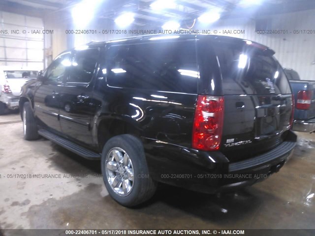 1GKS2KE75DR342828 - 2013 GMC YUKON XL K1500 SLT BLACK photo 3