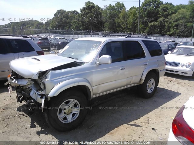 JT3HN86R5Y0300870 - 2000 TOYOTA 4RUNNER SR5 SILVER photo 2