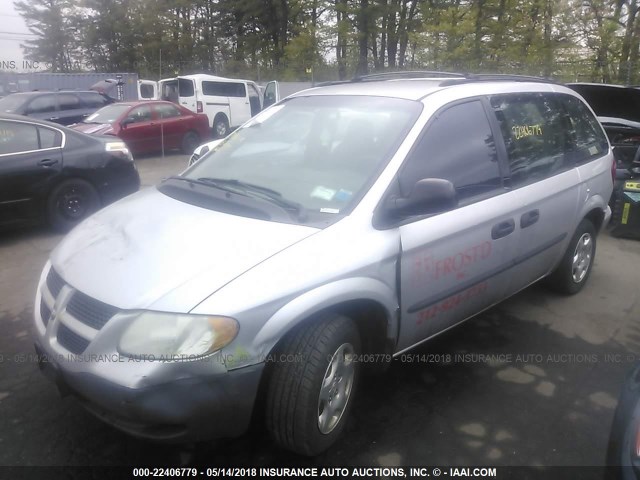 1D4GP25393B173584 - 2003 DODGE CARAVAN SE GRAY photo 2