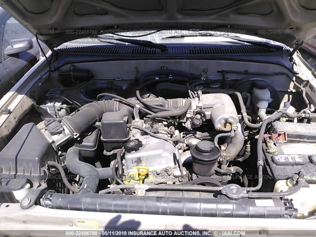 5TESM92N74Z329598 - 2004 TOYOTA TACOMA XTRACAB PRERUNNER ოქროსფერი ფოტო 10