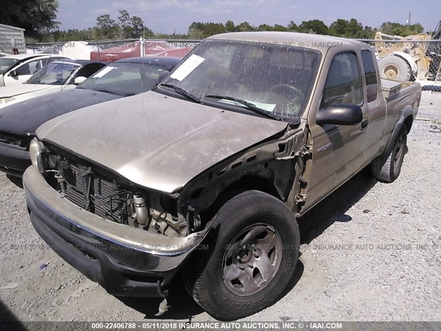 5TESM92N74Z329598 - 2004 TOYOTA TACOMA XTRACAB PRERUNNER GOLD photo 2