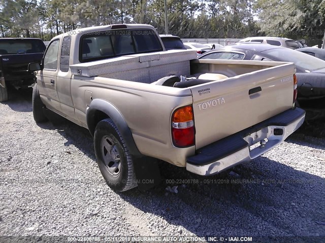 5TESM92N74Z329598 - 2004 TOYOTA TACOMA XTRACAB PRERUNNER GOLD photo 3