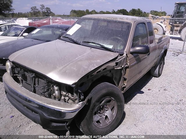 5TESM92N74Z329598 - 2004 TOYOTA TACOMA XTRACAB PRERUNNER ოქროსფერი ფოტო 6