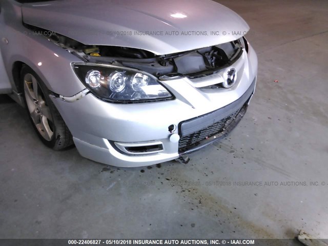 JM1BK34MX81803891 - 2008 MAZDA SPEED 3 SILVER photo 6