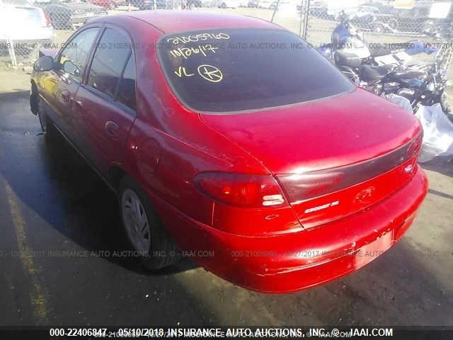 3FAFP13P22R184757 - 2002 FORD ESCORT RED photo 3