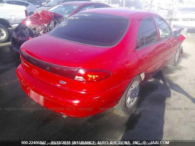 3FAFP13P22R184757 - 2002 FORD ESCORT RED photo 4