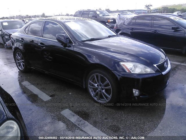 JTHBE262782014975 - 2008 LEXUS IS 350 BLACK photo 1