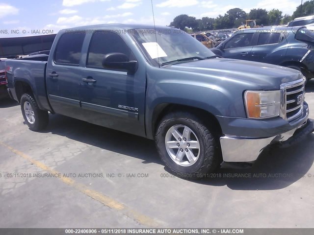 3GTP2VE75CG171953 - 2012 GMC SIERRA K1500 SLE BLUE photo 1