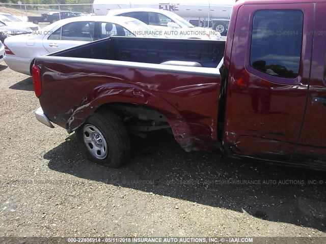 1N6BD06T56C467997 - 2006 NISSAN FRONTIER KING CAB XE MAROON photo 6