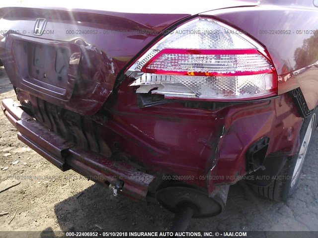 1HGCM71535A028575 - 2005 HONDA ACCORD SE RED photo 6