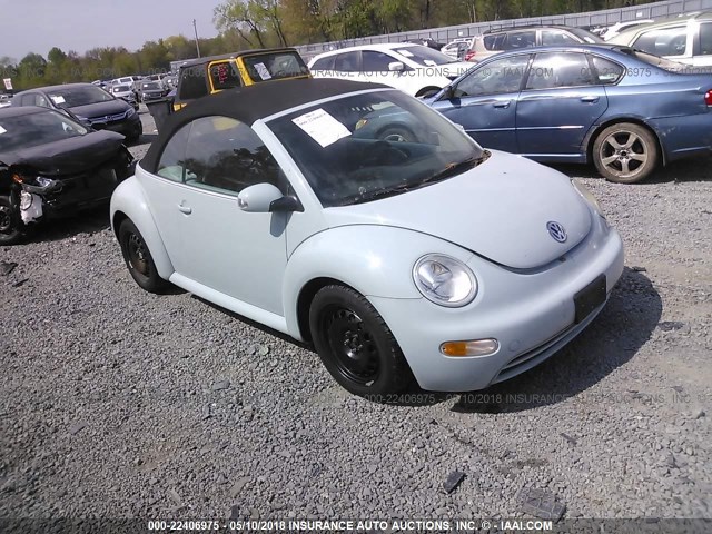 3VWBM31YX4M343353 - 2004 VOLKSWAGEN NEW BEETLE GL 浅蓝色 照片 1