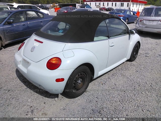 3VWBM31YX4M343353 - 2004 VOLKSWAGEN NEW BEETLE GL 浅蓝色 照片 4