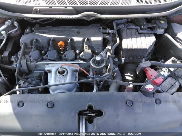 2HGFA1F90AH548758 - 2010 HONDA CIVIC EXL RED photo 10