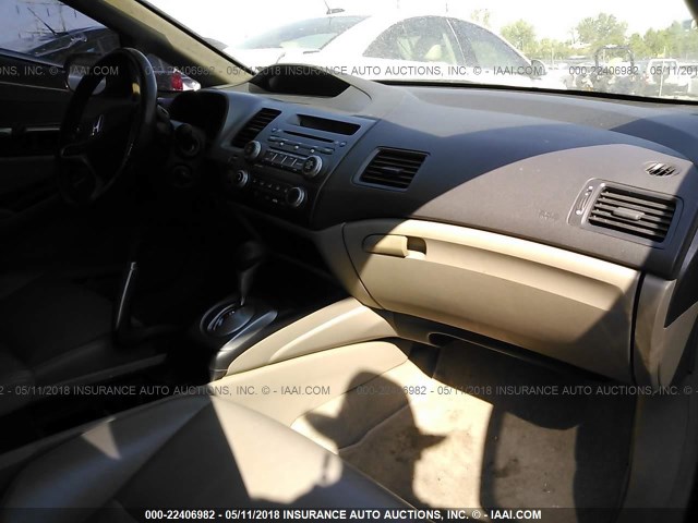 2HGFA1F90AH548758 - 2010 HONDA CIVIC EXL RED photo 5