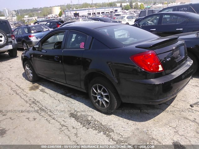 1G8AN12F64Z198690 - 2004 SATURN ION LEVEL 2 BLACK photo 3