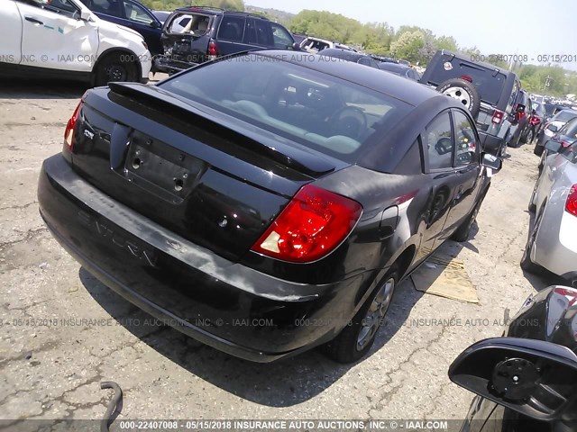 1G8AN12F64Z198690 - 2004 SATURN ION LEVEL 2 BLACK photo 4