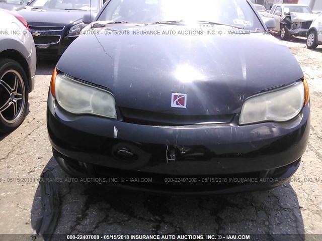 1G8AN12F64Z198690 - 2004 SATURN ION LEVEL 2 BLACK photo 6