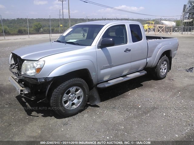 5TETU62N58Z471540 - 2008 TOYOTA TACOMA PRERUNNER ACCESS CAB SILVER photo 2