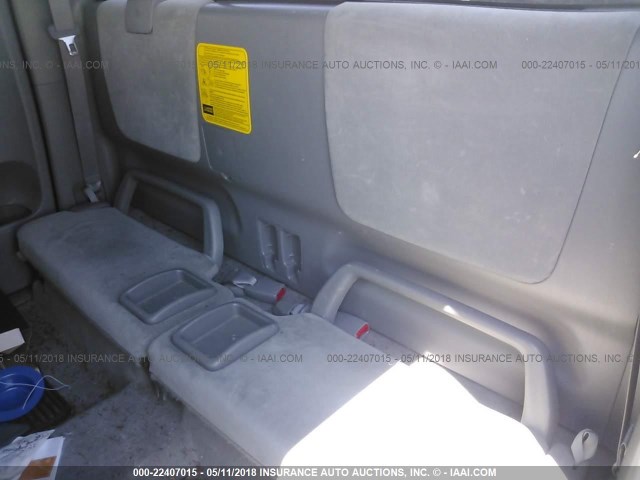 5TETU62N58Z471540 - 2008 TOYOTA TACOMA PRERUNNER ACCESS CAB SILVER photo 8