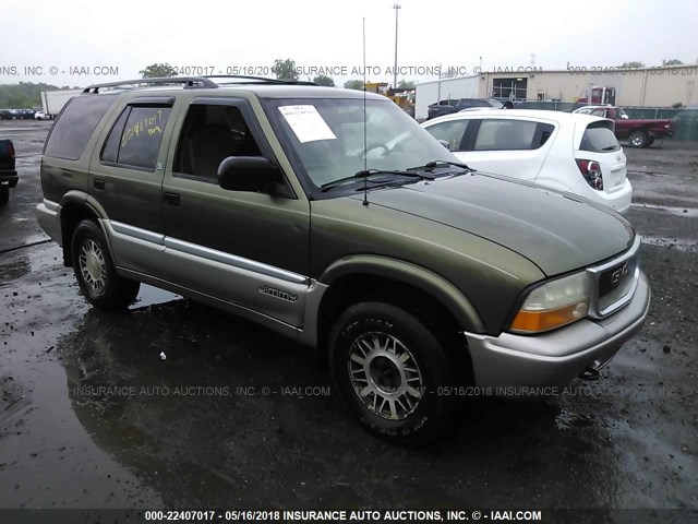 1GKDT13WX12201459 - 2001 GMC JIMMY GREEN photo 1