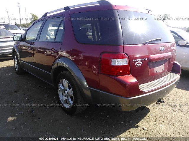 1FMZK02147GA07781 - 2007 FORD FREESTYLE SEL RED photo 3