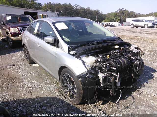 1FADP3H22HL327049 - 2017 FORD FOCUS SEL SILVER photo 1