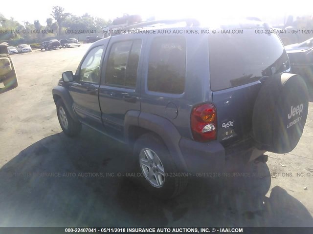 1J4GL48K23W539783 - 2003 JEEP LIBERTY SPORT/FREEDOM ლურჯი ფოტო 3