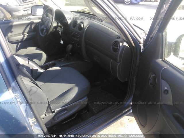 1J4GL48K23W539783 - 2003 JEEP LIBERTY SPORT/FREEDOM ლურჯი ფოტო 5