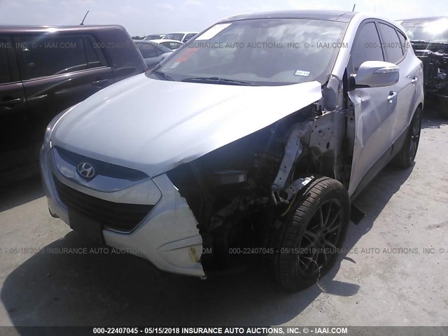 KM8JU3AC7DU666298 - 2013 HYUNDAI TUCSON GLS/LIMITED 银色 照片 2