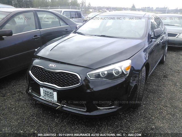 KNALN4D79E5165940 - 2014 KIA CADENZA PREMIUM/LIMITED BLACK photo 2