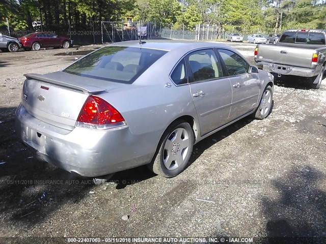 2G1WD58C269354779 - 2006 CHEVROLET IMPALA SUPER SPORT SILVER photo 4