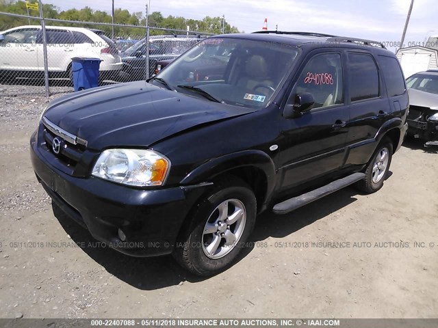 4F2CZ96185KM56797 - 2005 MAZDA TRIBUTE S შავი ფოტო 2