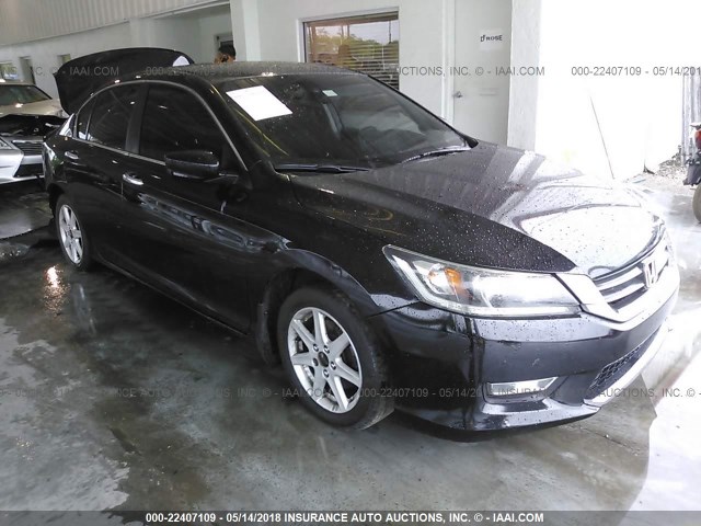 1HGCR2F51EA180688 - 2014 HONDA ACCORD SPORT Қара фото 1