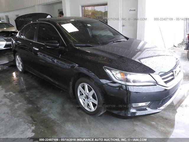 1HGCR2F51EA180688 - 2014 HONDA ACCORD SPORT BLACK photo 1