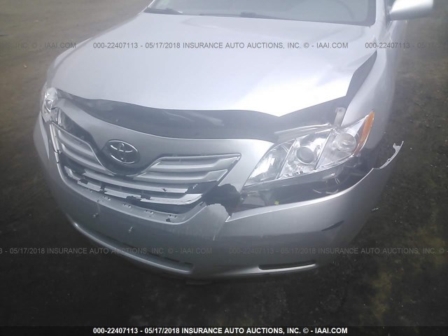 4T1BE46K78U211495 - 2008 TOYOTA CAMRY CE/LE/XLE/SE SILVER photo 6