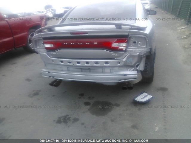 2C3CDXCT6EH303260 - 2014 DODGE CHARGER R/T GRAY photo 6