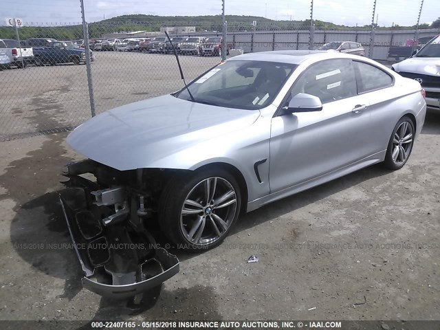 WBA3R1C59EK193077 - 2014 BMW 435 I SILVER photo 2