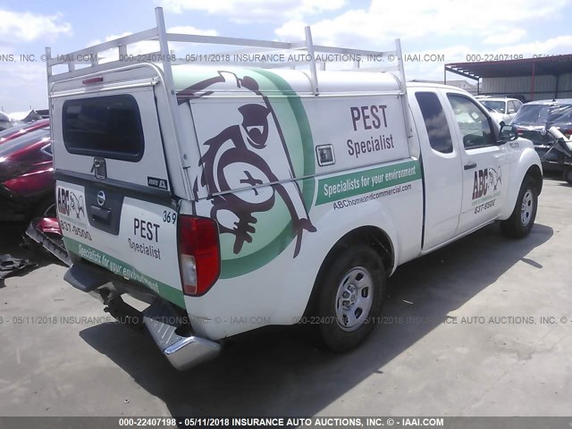 1N6BD0CT4FN757088 - 2015 NISSAN FRONTIER S/SV WHITE photo 4