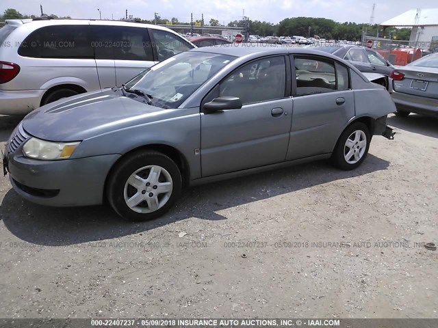 1G8AJ55F36Z174137 - 2006 SATURN ION LEVEL 2 GRAY photo 2