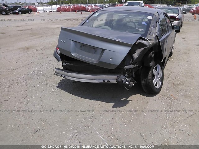 1G8AJ55F36Z174137 - 2006 SATURN ION LEVEL 2 GRAY photo 6