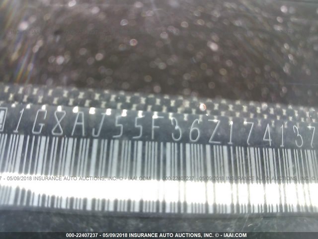 1G8AJ55F36Z174137 - 2006 SATURN ION LEVEL 2 Boz foto 9