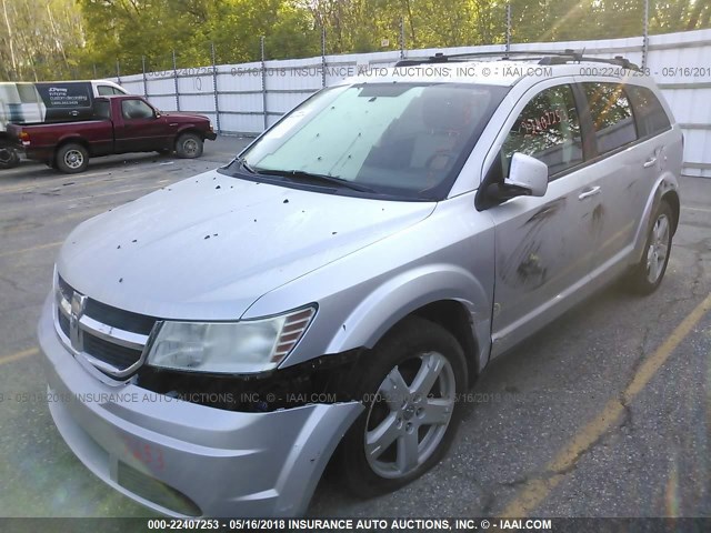 3D4GH57V89T246674 - 2009 DODGE JOURNEY SXT SILVER photo 2