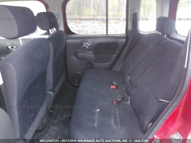 JN8AZ28R79T103246 - 2009 NISSAN CUBE S/SL RED photo 8