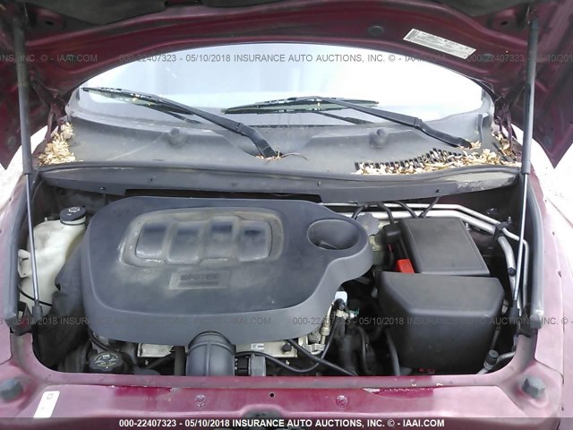3GNDA13D16S586316 - 2006 CHEVROLET HHR LS RED photo 10
