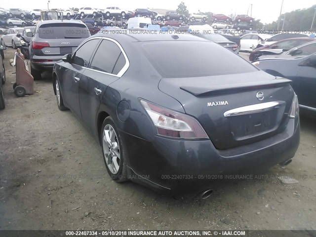 1N4AA5AP3CC853754 - 2012 NISSAN MAXIMA S/SV GRAY photo 3