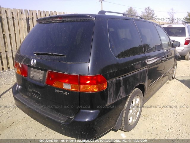 5FNRL18043B061673 - 2003 HONDA ODYSSEY EXL BLACK photo 4