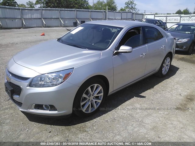 1G11F5SL7FU134070 - 2015 CHEVROLET MALIBU LTZ 银色 照片 2