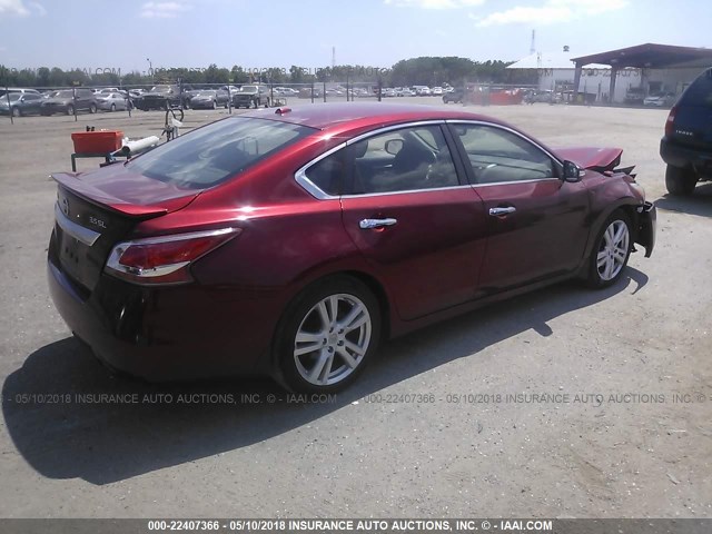 1N4BL3AP5DC215123 - 2013 NISSAN ALTIMA 3.5S/3.5SV/3.5SL RED photo 4