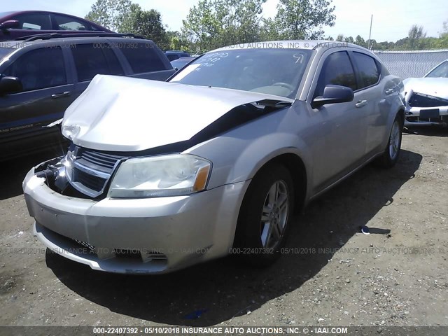 1B3LC56KX8N286952 - 2008 DODGE AVENGER SXT GOLD photo 2