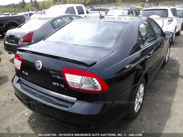 3MEHM01197R665759 - 2007 MERCURY MILAN BLACK photo 4